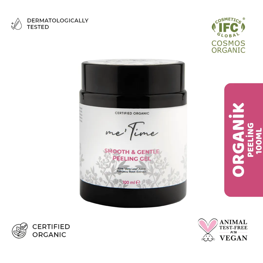 Me Time Organik Yüz Bakım Peeling | Arındırıcı, Gözenek Sıkılaştırıcı, Sebum Dengeleyici 100ml ürün ambalajı